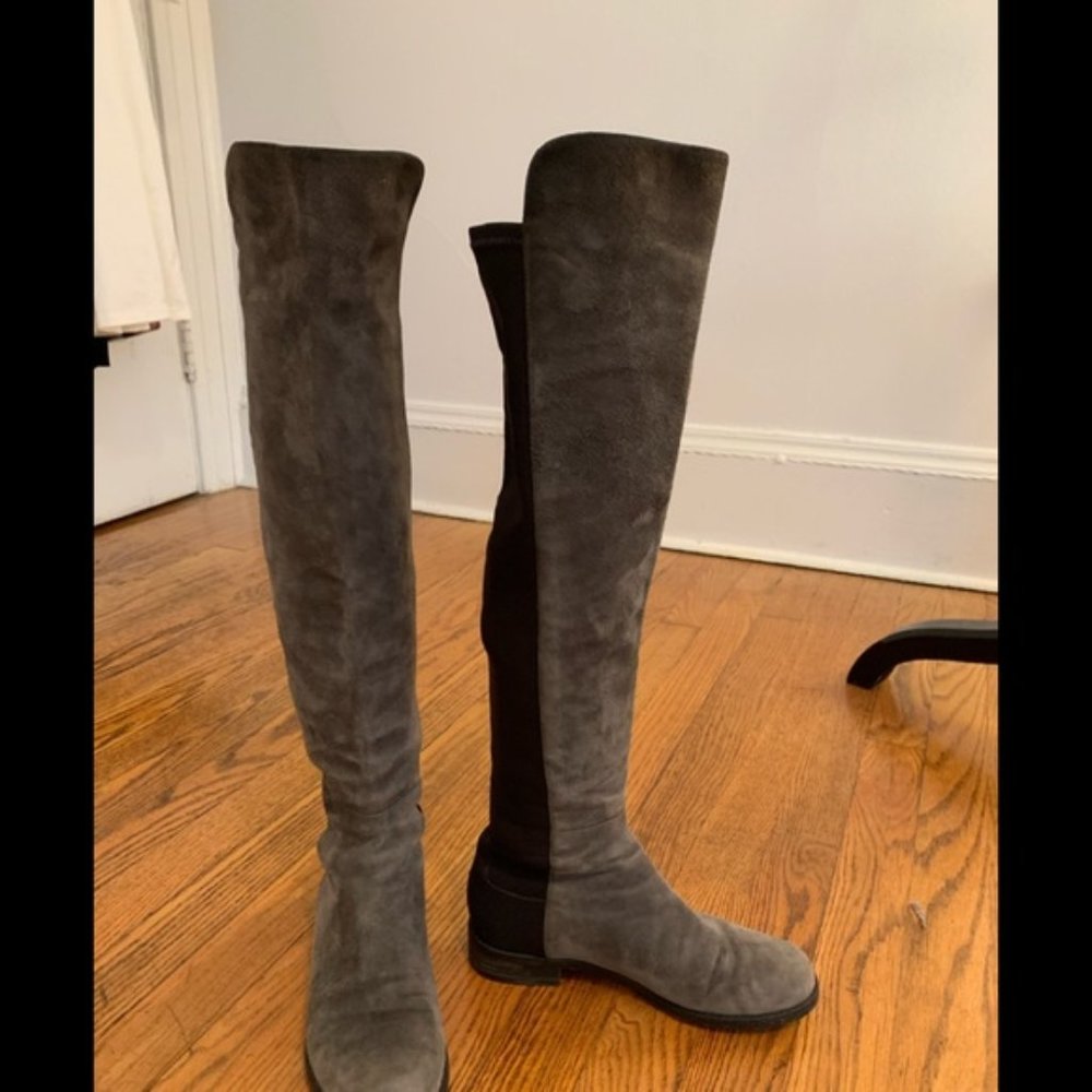 Stuart Weitzman Smoke Suede 5050